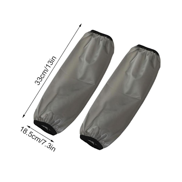 Armskydd Vattentätt Oljetätt Smutsavvisande Förlängd Design För Män Kvinnor Svart Skyddshylsa För Arbete white a pair