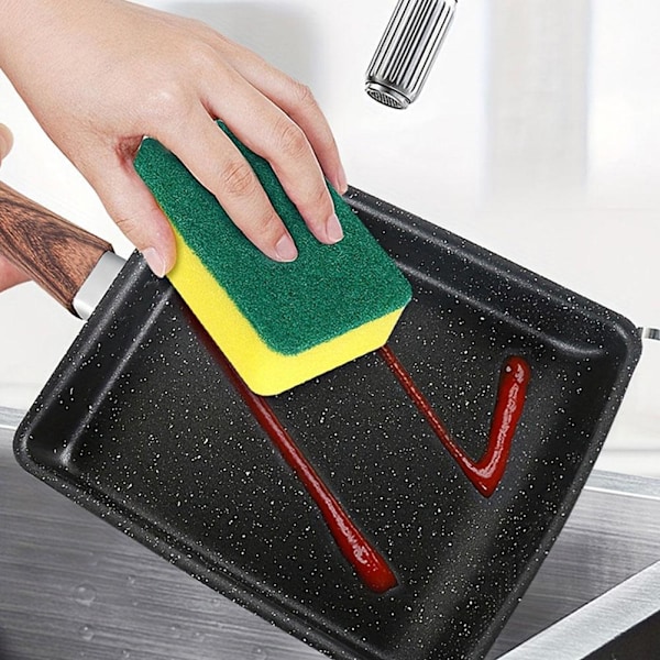 Stekpanna Japansk Tamago-yaki Fyrkantig Non-Stick Panna Ägg Tjock Z9H4 I6 I8P3 black handle one size