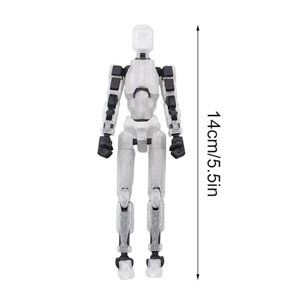 3D-utskrift DIY Pussel Dekompression Lyckliga 13 Full Leksak Mobil Soldat Block Docka Byggled G5e9 white one-size