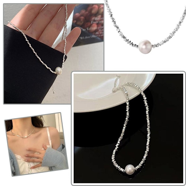 Lätt Lyx Nisch Utsökt Nyckelbenskedja Halsband P9h9