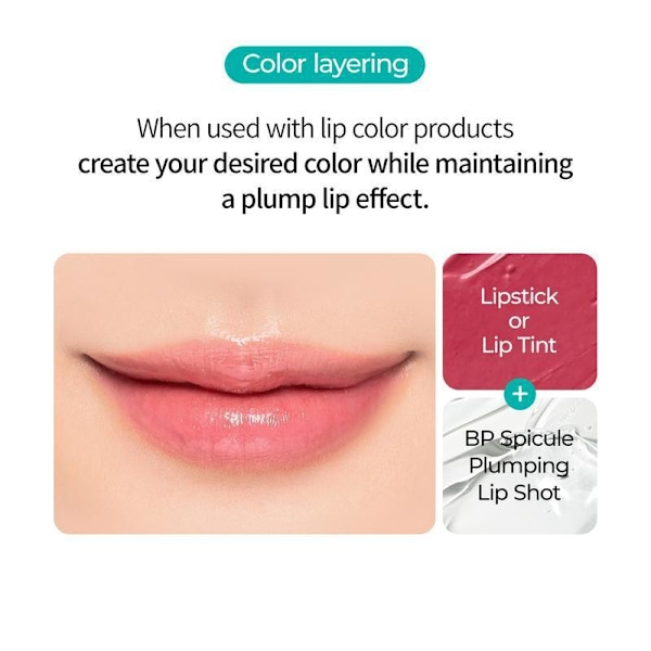 Plumping Lip Shot, Volymgivande Gloss Hyaluronsyra Kapsaicin Ti mild-soft 4ml