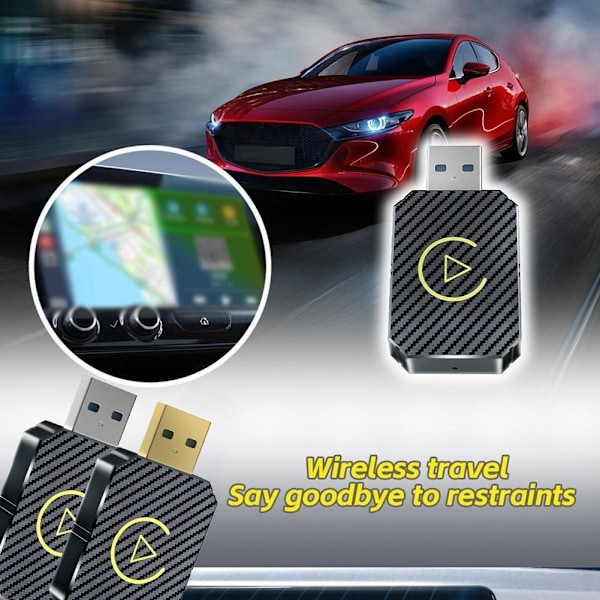 Trådlös Box Uppgradering Android Smart Bil Trådlös Adapter Box W8S4 R2P9 Y1K8 Silvery 1pcs