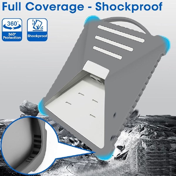 Skyddande Silikonfodral för StarLink Mini Satellitdisk Fullständigt Skydd Varm Gray 1set