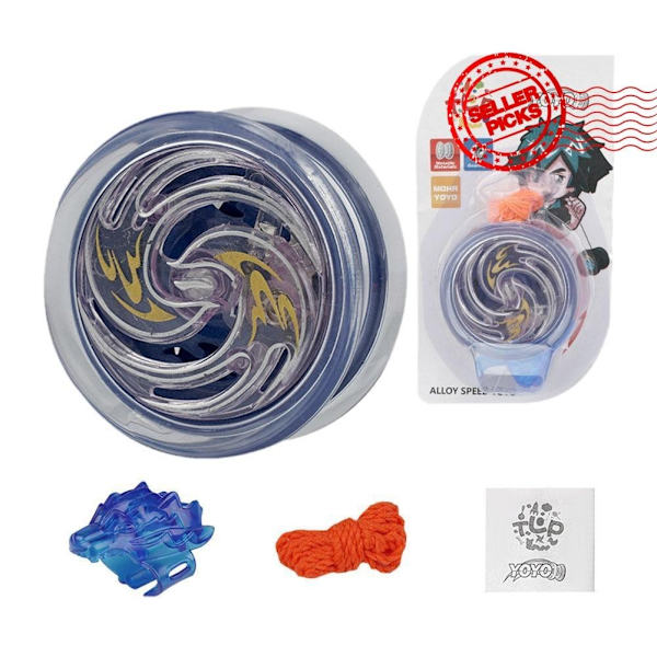 LED Yoyo Leksak Med Lager Och Snurrande Snöre För Professionella Trick Alloy Barn Present white one-size