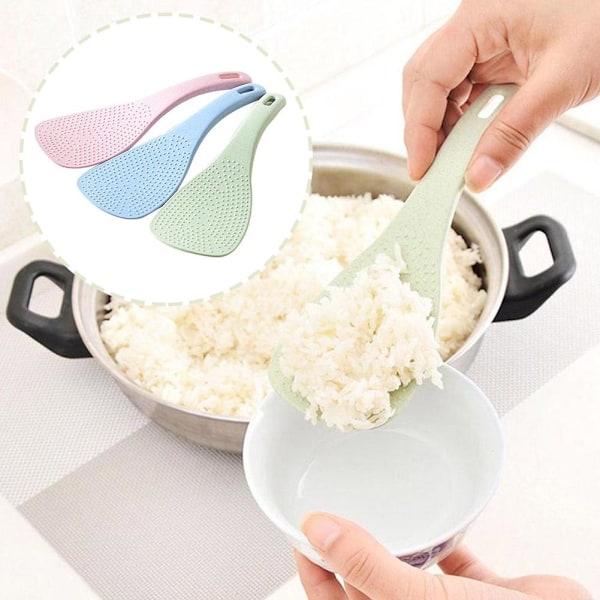 Risssked av vetehalm, non-stick, fyrkantig, värmebeständig Simp T3C1 green 1pc