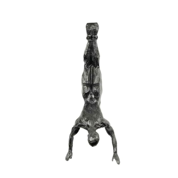 TAOYUN Klätterman Väggdekor Harts Järntråd Vägghängande Deco blackA 23*15cm