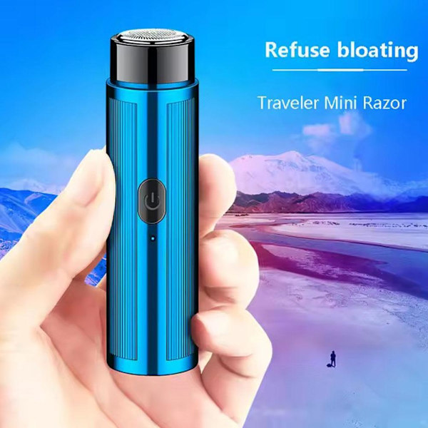 Mini Rakapparat För Män Kvinnor Automatisk Rakapparat Portabel Rakapparat V7L4 blue One size