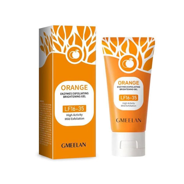 50g Apelsin Enzymer Ansikts Exfolierande Uppljusande Skrubb Gel Ny