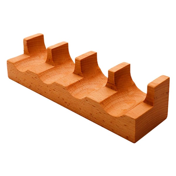 Sushi Taco-hållare i trä, U-formad Sashimi-tallrik, Sushi Hand Roll-hållare Sushi Display Rack Serveringsbricka, Sushi Serveringsbräda Taco Display S four-compartment 1pcs