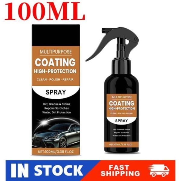 Turbo Shine Nexa, högt skydd snabb bilbeläggningsspray, bil Nano-spray 1pcsA One size 2pcs