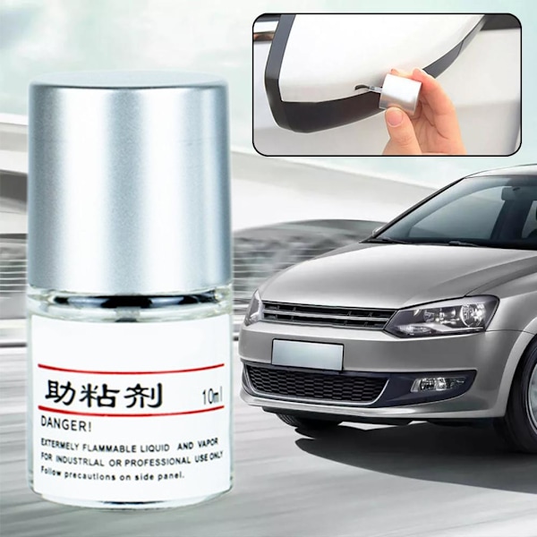 10ml Häftprimer Adhesionsfrämjare Vinylfolie Snabbtorkande Lim Biltillbehör／