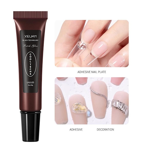 Solid Nagelspetsar Gel Högkvalitativ Mjuk Transparent Uv Gel Nagel 20g Polish A0Y0