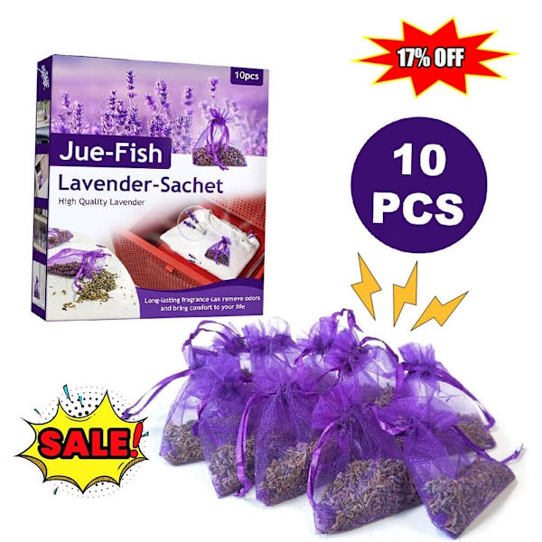 10-pack Lavendelpåsar Torkade Blommor Doftpåsar För Hemmet Lila Doft G7P6