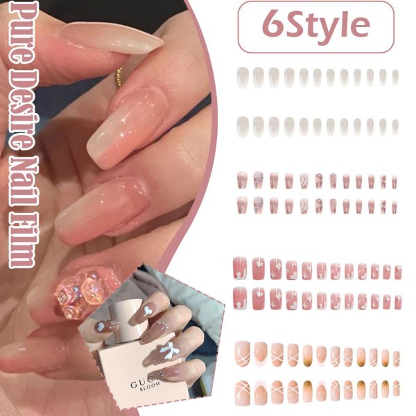Bär Nail Cute Nail Patch Pure Desire Nail Enhancement Patch 6 one-size
