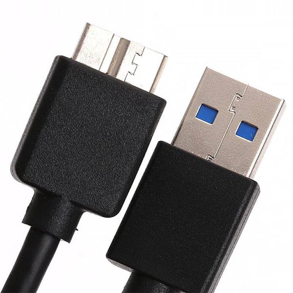 NY USB 3.0 AM Hane till Micro B Kabel Super Speed Adapter HDD> För Extern J3L5 BLACKC 0.4M