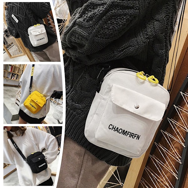 Koreansk Mobilväska För Kvinnor Sling Bag Mini Resväska Crossbody-väska D0u1 White One size