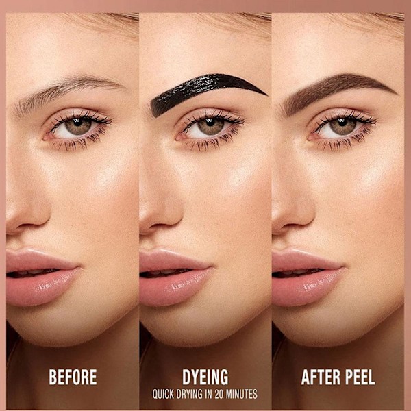 Ögonbrynstatuering Peel-Off Tint Gel Brow Easy Långvarig Vattentät❀ RUEEET#3 6ml