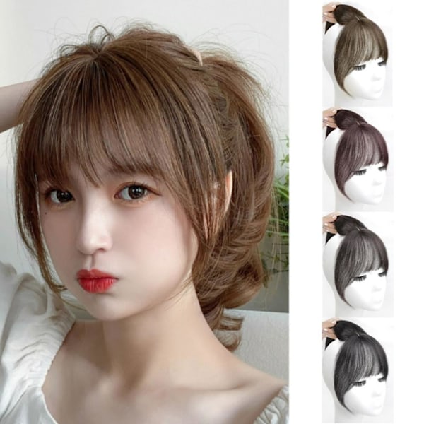 Lugghårspänne Mini Lugghår Hårstycke Rak Clip-in Topp Hårfrisyr E0R2.AU light brown 1pcs