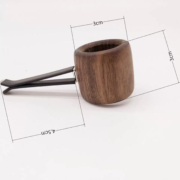 Bil Luftventil Blomvas Klämma, Bil Förökningsvas Ventilklämma, Retro Trästativ Växthållare, Bil Förökningsvas Ventilklämma, Klämmor till Alla Ventiler BrownD Circular 2pcs