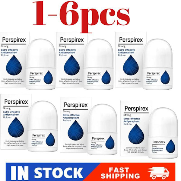 Perspirex Strong Antiperspirant Roll-on 20ml-1-6 x blueA 1pcs 2pcs