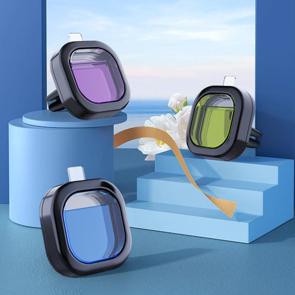 NY Bil Luftfräschare Med Ventilationsklämma Bil Aromaterapi Peach One size