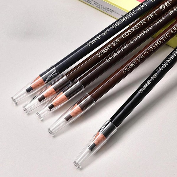 Micro Blading Tattoo Ögonbrynsfärg Penna Långvarig Ögonpenna Smink Bryn 3D 07# gray brown One-size