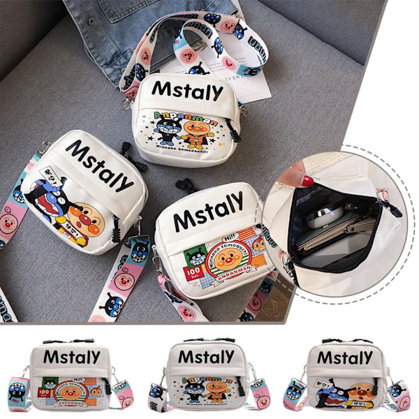 Koreansk Stil Söt Vardaglig Axelväska Ny Stil Modeväska Tecknad Pu Messenger Axelväska I7a7 Style three onesize
