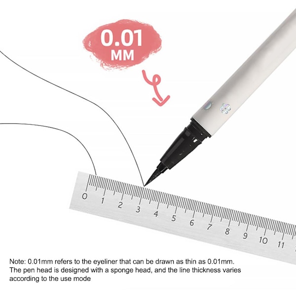 Färgglad Flytande Eyeliner Penna Makeup Vattentät Långvarig Matt Eyeliner P O9F6 04 # Wine Red 1.5g