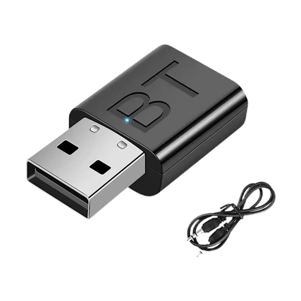 USB Bluetooth 5.0 Sändare Mottagare, Mini Ljudadapter, USB Bluetooth Bil 5.0 Mottagare Sändare Bluetooth