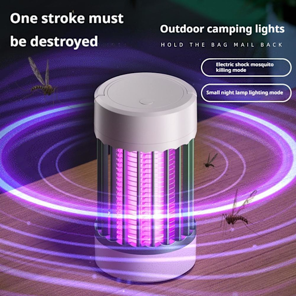 Elektrisk myggdödarlampa UV-ljus insektsdödare fälla USB uppladdningsbar sommar % direct - plug type 1pcs