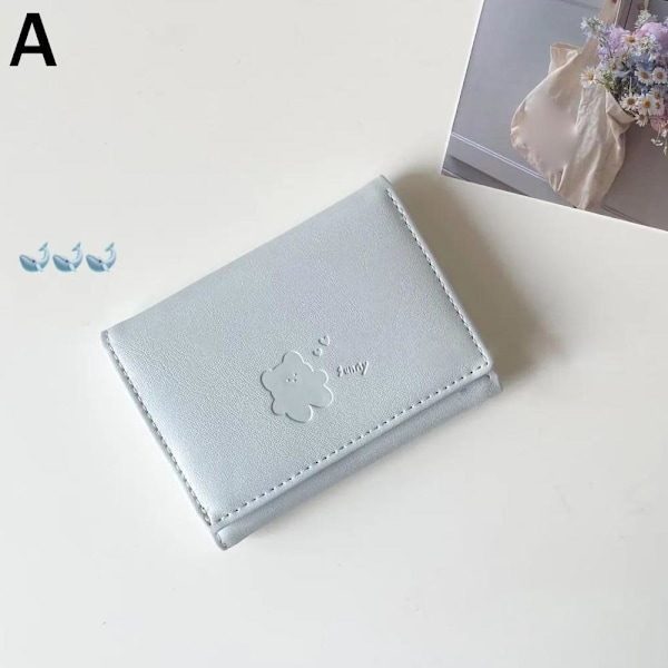 Söta Björn Små Trefaldiga Plånböcker För Kvinnor Mjukt PU Läder Korthållare Damplånbok Mode F6O3 Pink One size