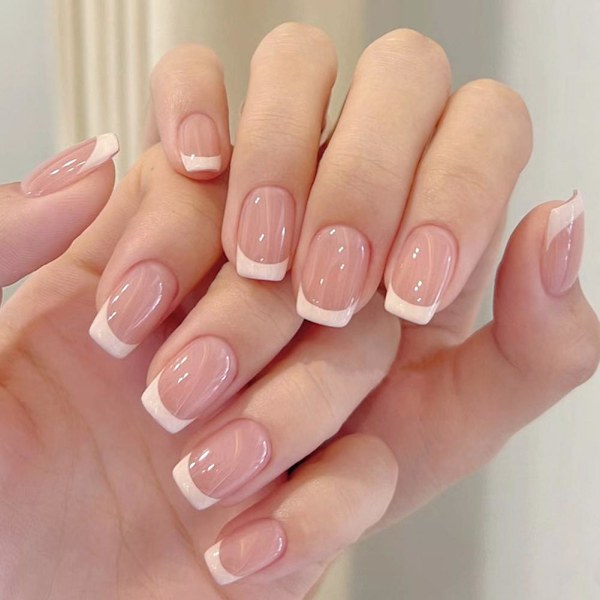 Fantasy Fairy Lös Nagelset med Lim Fransk Konstgjord Färgade Naglar Nagel E5N9 C208 1set
