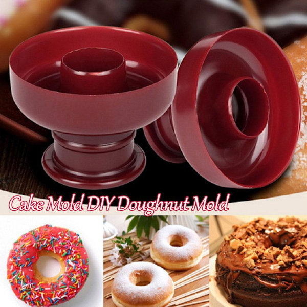 Fondant Tårta Bröd Desserter Bageri Donut Munk DIY Skärare Hantverk X1T4 N6T5 round One-size