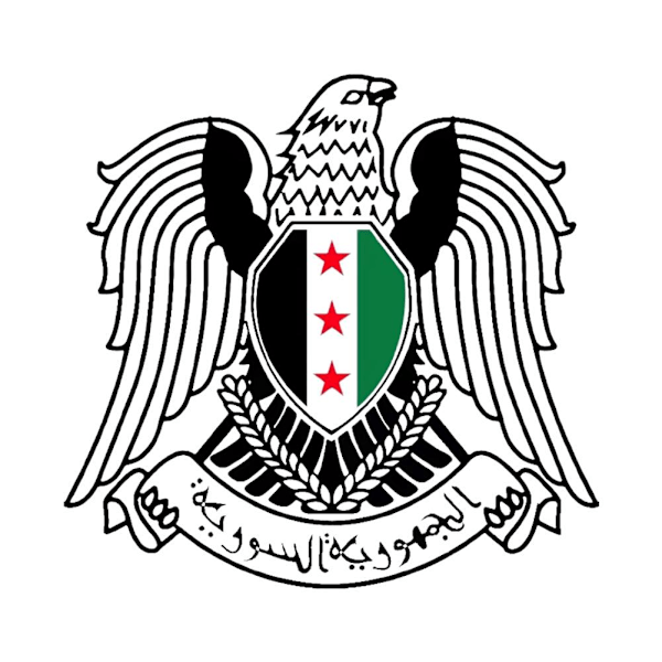 Syrien Flagga Syrisk Vapen Multi Storlekar Bildekal Självhäftande VBest V5P9 D30*29cm One size