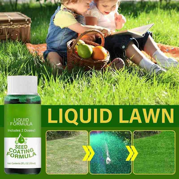 Flytande grässpray för trädgården Hydro Mousse Hushålls Grässkotta Odla Gräs S9W3  59mlA One-size