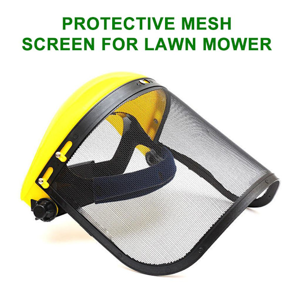 Trädgårdssäkerhetsmask Mesh Visir Ansiktsskydd Gräsklippning Mesh Visir Lot A7