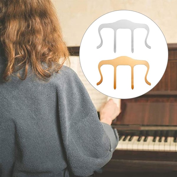 Musikboksspole - Sida hållare för noter stativ, pianon, musikböcker gold One-size