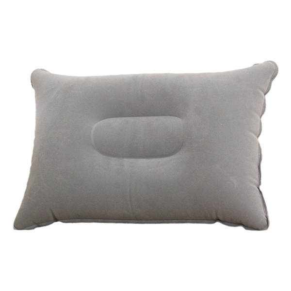 Luftkudde Uppblåsbara Kuddar Bärbar Huvudstöd Kompakt Camping Resa Ny Grey large size