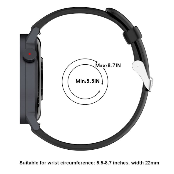 För CMF by Nothing Watch Pro-2 Armband Sportarmband K8O4 M6V4 I9W7 Black 1pcs