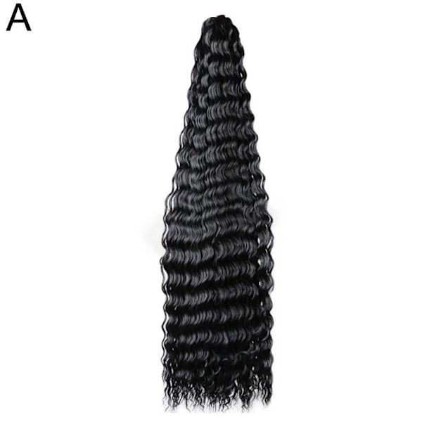 30 tum lång Deep Twist syntetiskt hår Deep Curly Hair Extension. T1B BUG onesize