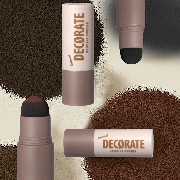 Maffick Naturligt Förskönande Hårfästepuder För Styling Vattentätt Svettsäkert Icke-Fällande D2n2 dark brown 1pcs