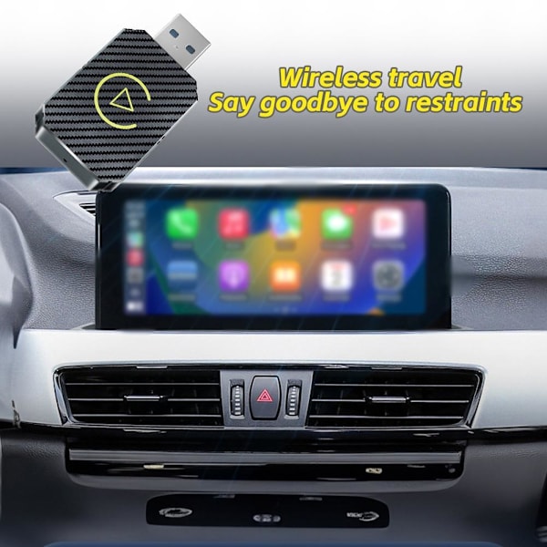 Trådlös Box Uppgradering Android Smart Bil Trådlös Adapter Box W8S4 R2P9 Y1K8 Silvery 1pcs