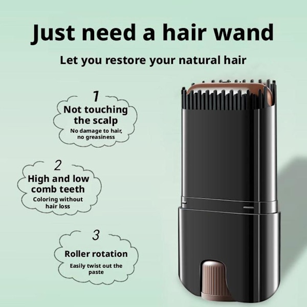 Hårfärg Stick Långvarig Tvättbar Täcker Grått Hår Färgpenna G0D0 dark brown 20g