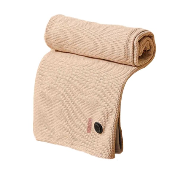 Bärbar Värmesjal, Bärbar Mjuk Elektrisk Uppvärmd Filt Sjal Varm beige one