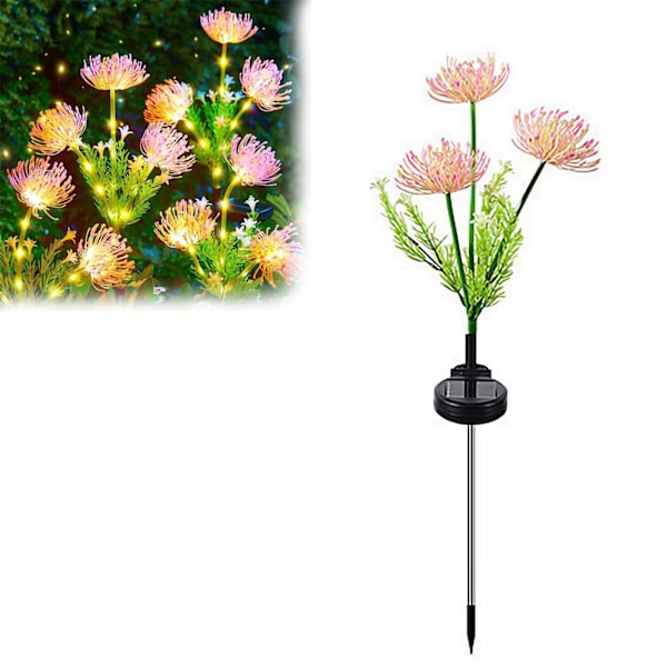 Solcellsdrivna Trädgårdslampor, Solcellsblommor Vattentäta IP65 Solcellslampor, Utomhus Landskapsbelysning Dekorativ för Gård Gräsmatta Uteplats yellow 1set