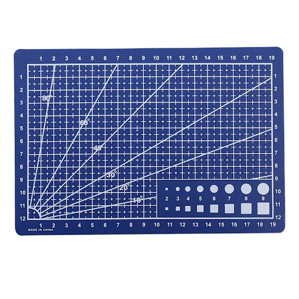 RJSQAQE Självläkande Skärmatta, A3/A4/A5 Roterande Skärmatta Dubbelsidig 5-Lagers Hantverksskärbräda för Tyg Quilting Patchwork Konst Hobby A5 Blue 1pc