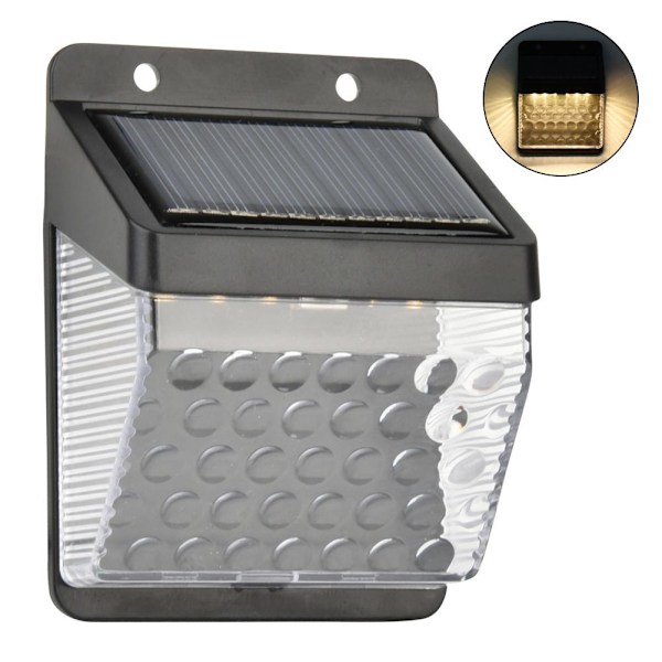 Solarlampor Utomhus Trädgård Hem Super Stark Kropp Led Gatutrappa Vattentät Belysning Q1w6 Warm light 1pcs