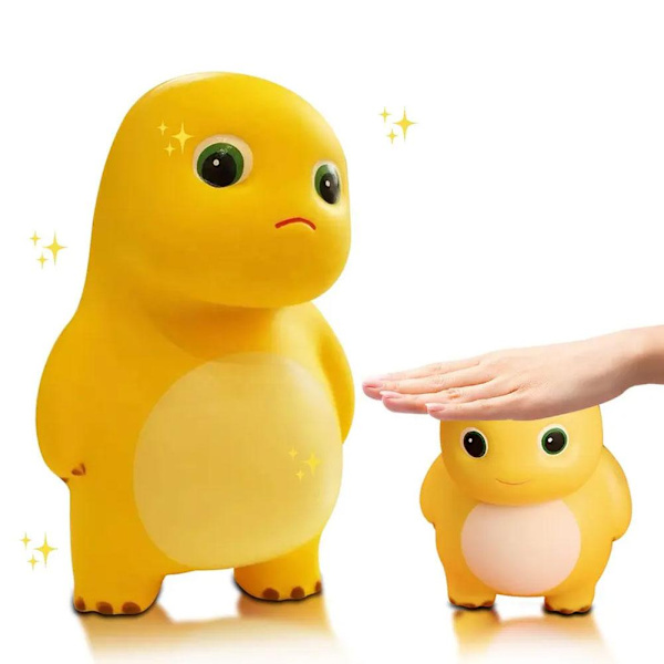 Stressreducerande dinosaurieleksak elastisk persika kläm dekompressionsleksak leksaker söt dekompression Z0O0 yellowA one-size