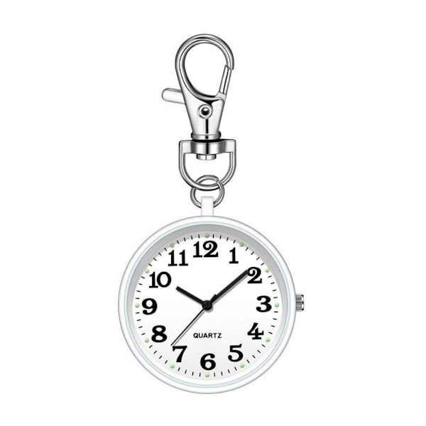 Kreativ Fickur Nyckelring Modeväska Examen Ficka Nyckelring Hänge Klocka P3L1 White One size