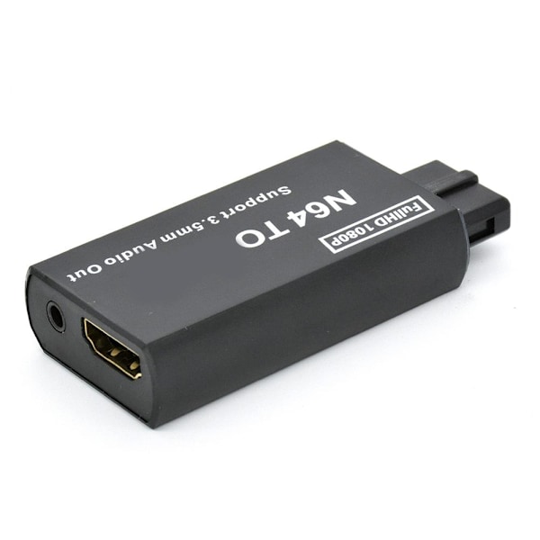 Spelkonsol till HDMI-konverterare Adapterkontakt för N64/SNES/NGC HDMI Ljudutgång S6N2